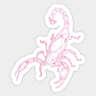 Scorpion 3D Pink Sticker